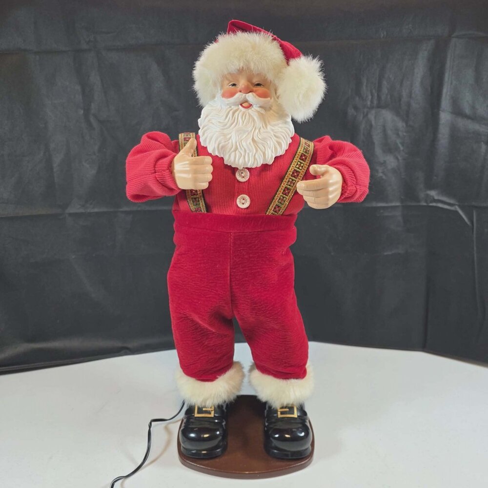 JINGLE BELL ROCK SANTA CLAUS MUSIC DANCING ANTIMATED RETIRED 1998 1ST EDITION